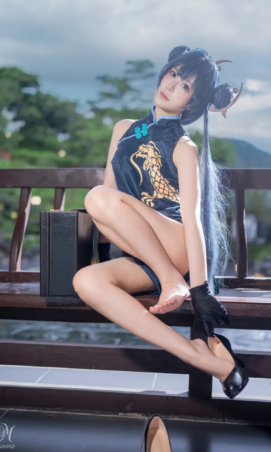 cosplay, 碧蓝档案, 龙华妃咲cos, 国风摄影, 全屏封神挑战