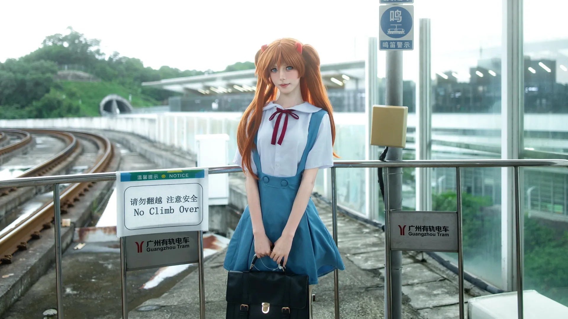 EVA, 明日香cos, 新世纪福音战士, 透明伞写真, 情绪人像 - 第8张