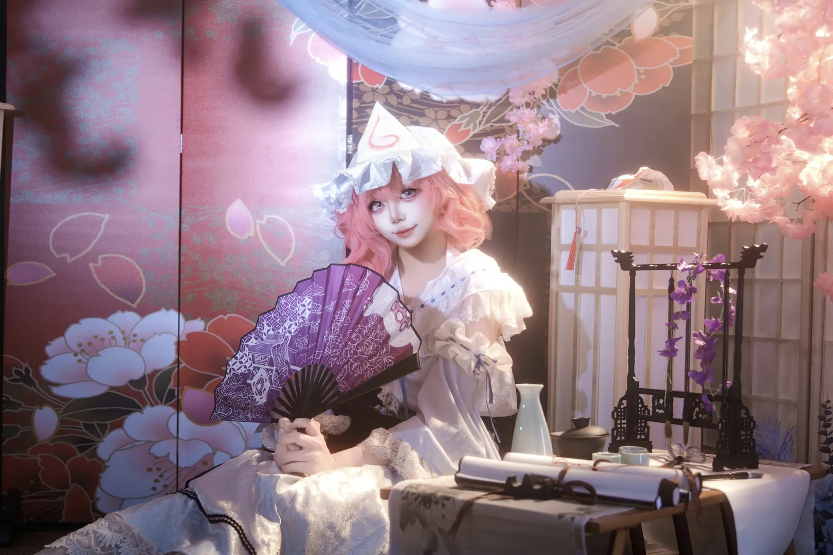 二次元摄影, 东方project, 西行寺幽幽子cos, 东方幻想乡, 和风cosplay - 第5张