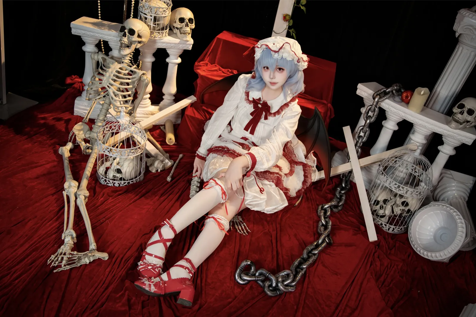 东方project, 蕾米莉亚cos, 哥特风, cosplay摄影, 香霖堂二设 - 第2张