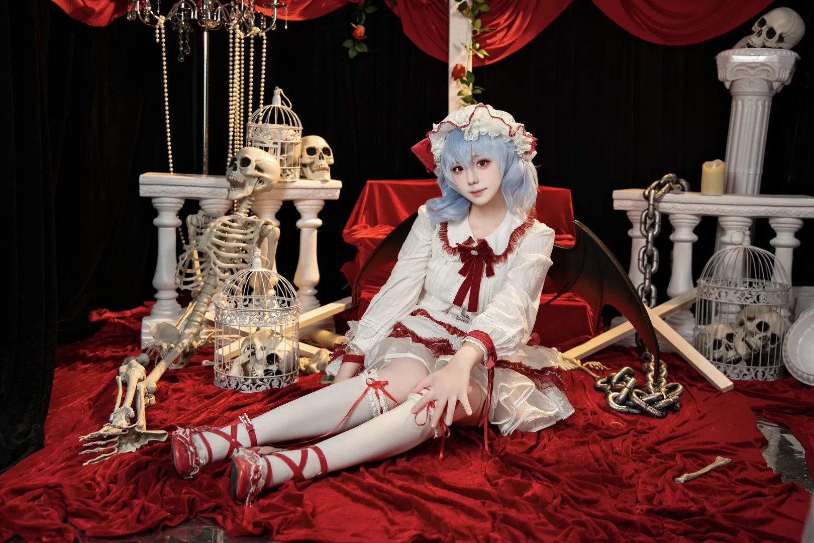 东方project, 蕾米莉亚cos, 哥特风, cosplay摄影, 香霖堂二设 - 第3张