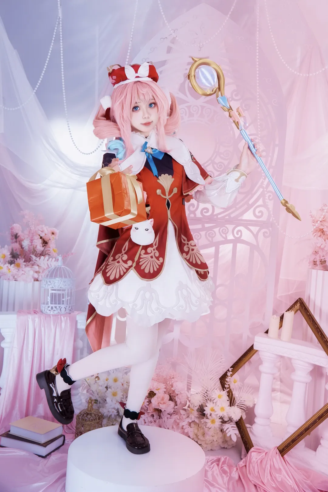 二次元摄影, 崩坏星穹铁道, 风堇cos, cosplay正片, 圣诞主题 - 第2张