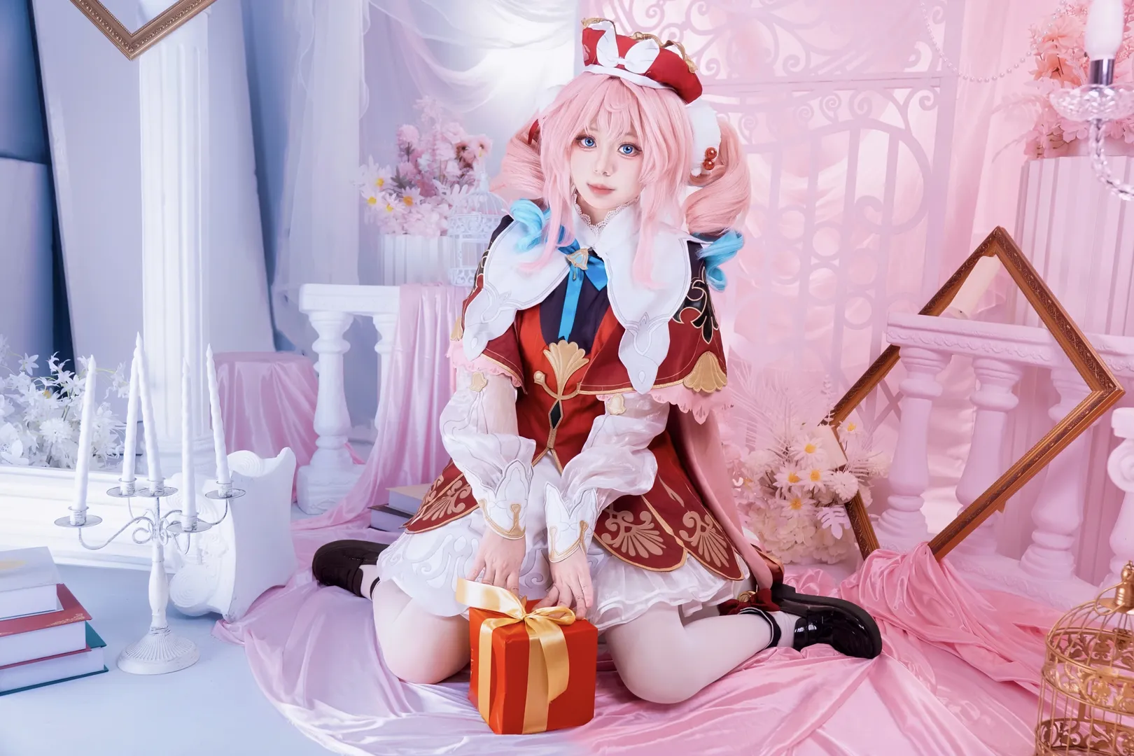 ロールプレイ, 崩壊：スターレイル, ヒアシンシア コスプレ, アニメ風写真セット, クリスマス コスプレ - 7枚目