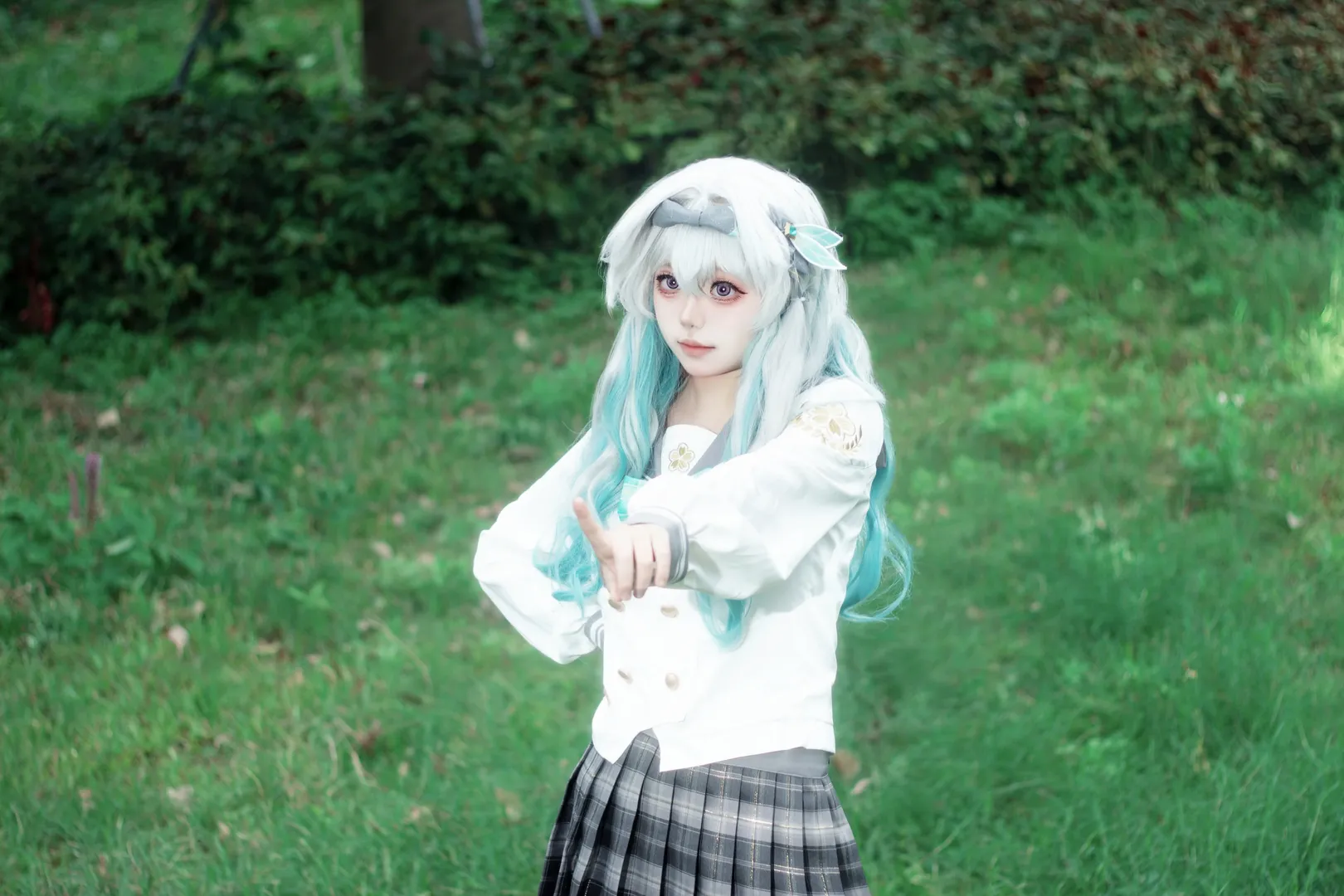 流萤cos, 星穹铁道, cosplay摄影, 二次元穿搭, 外景正片 - 第13张