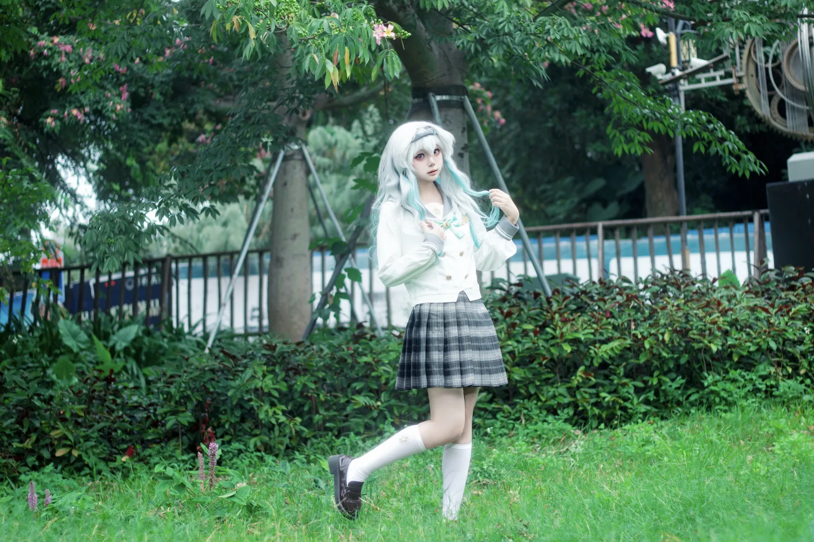 流萤cos, 星穹铁道, cosplay摄影, 二次元穿搭, 外景正片 - 第14张