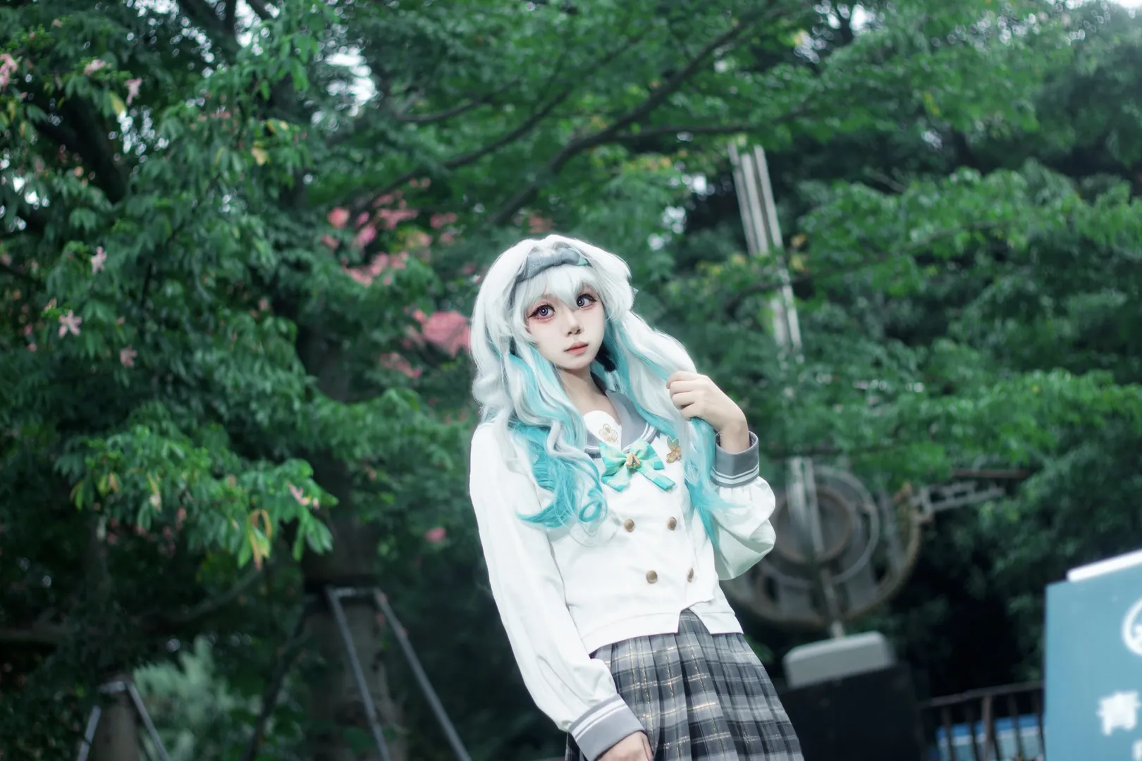 流萤cos, 星穹铁道, cosplay摄影, 二次元穿搭, 外景正片 - 第15张