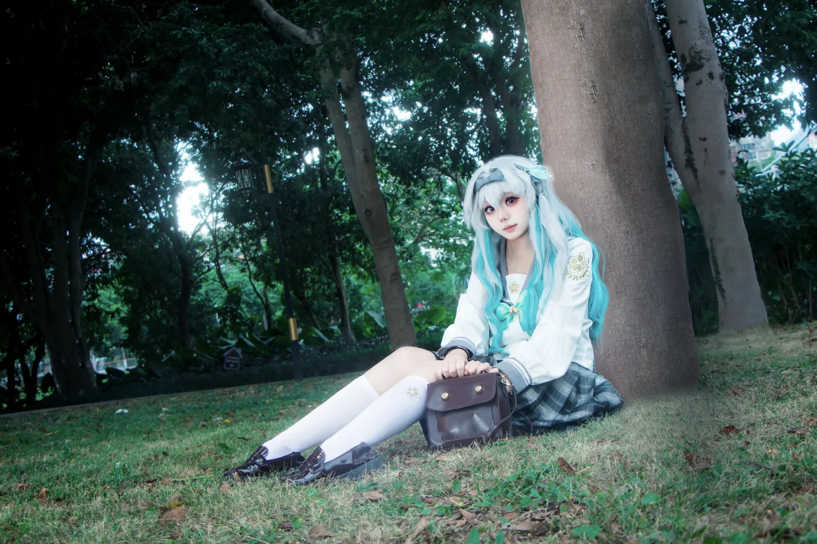 流萤cos, 星穹铁道, cosplay摄影, 二次元穿搭, 外景正片 - 第16张