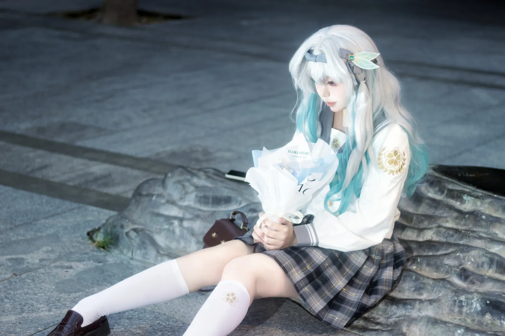 流萤cos, 星穹铁道, cosplay摄影, 二次元穿搭, 外景正片 - 第2张