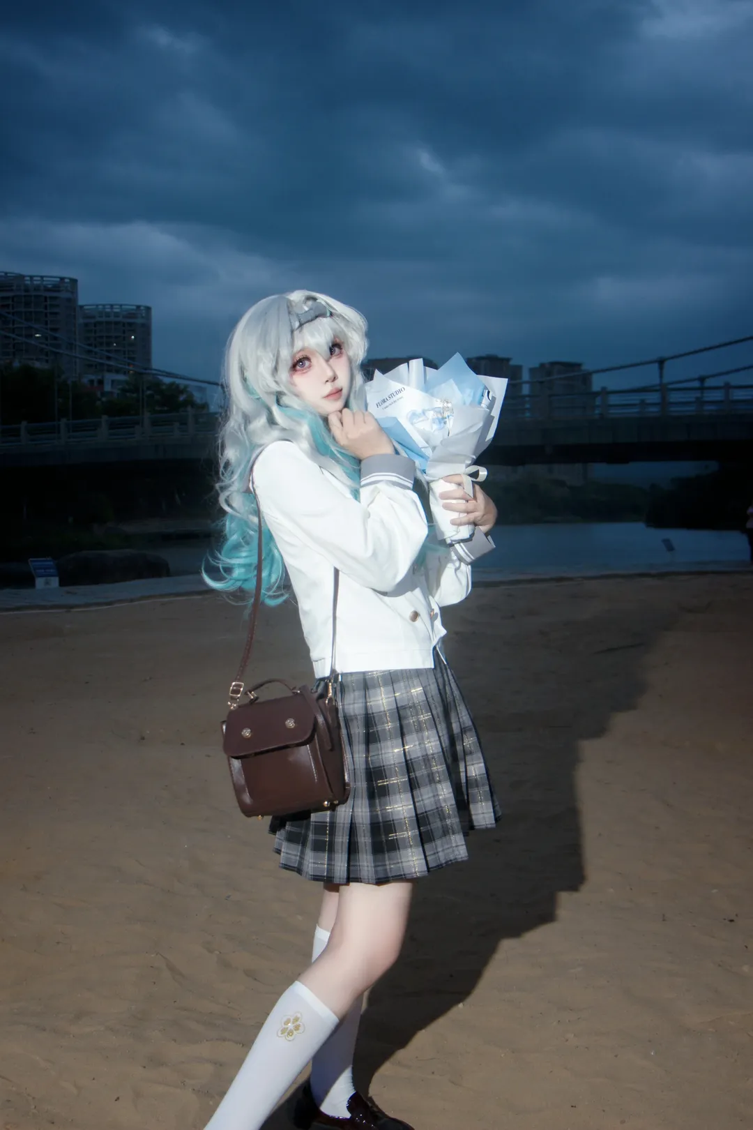 流萤cos, 星穹铁道, cosplay摄影, 二次元穿搭, 外景正片 - 第6张