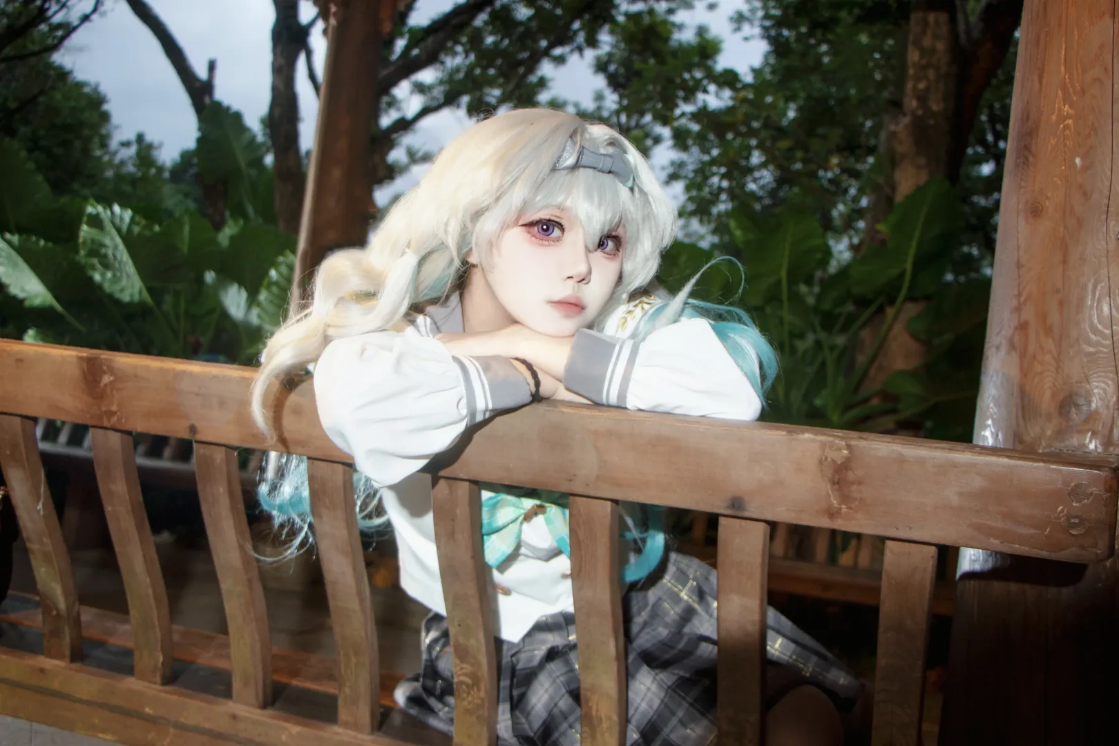 流萤cos, 星穹铁道, cosplay摄影, 二次元穿搭, 外景正片 - 第8张