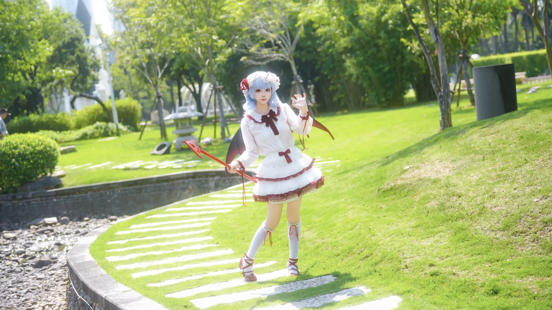 東方Project, レミリアコスプレ, 吸血鬼コスプレ, ACG屋外ロケーション, 屋外コスプレ撮影 - 7枚目