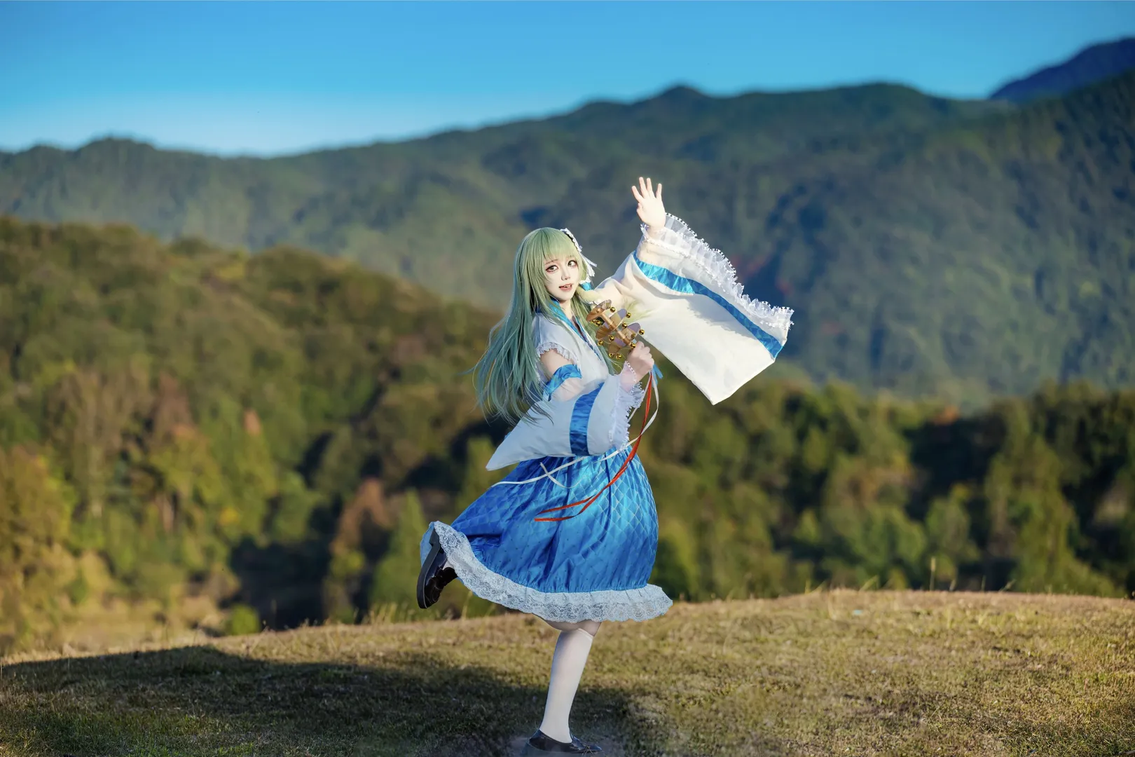 Touhou Project, Outdoor photography, Sanae Cosplay, Kochiya Sanae Cosplay, Touhou Fuujinroku: Mountain of Faith - Image 1