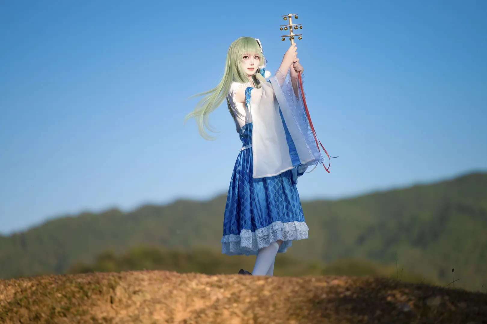 Touhou Project, Outdoor photography, Sanae Cosplay, Kochiya Sanae Cosplay, Touhou Fuujinroku: Mountain of Faith - Image 4
