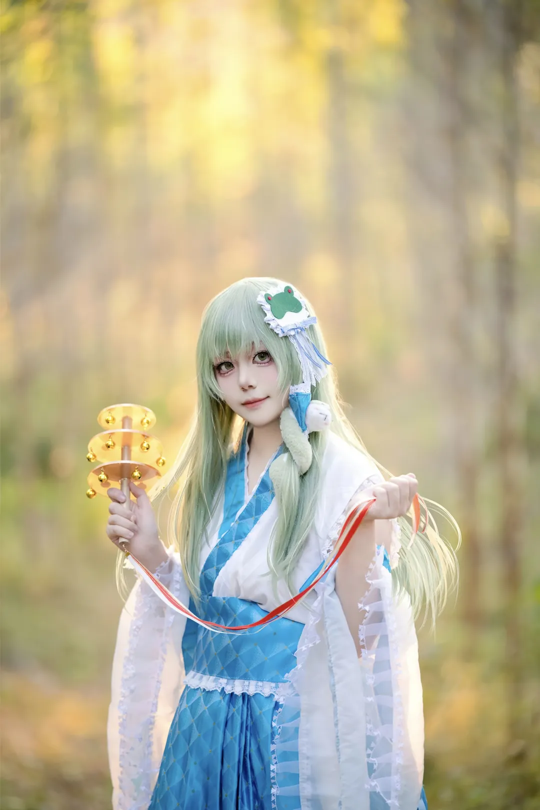 东方Project, 东风谷早苗cos, cosplay摄影, 外景正片, 东方风神录