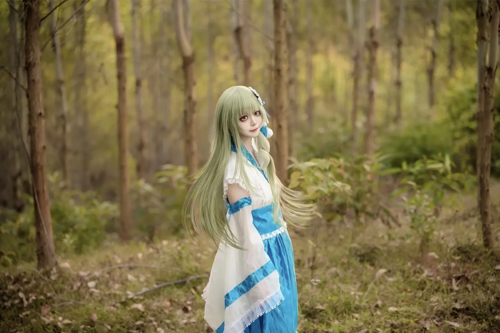 东方Project, 东风谷早苗cos, cosplay摄影, 外景正片, 东方风神录 - 第10张