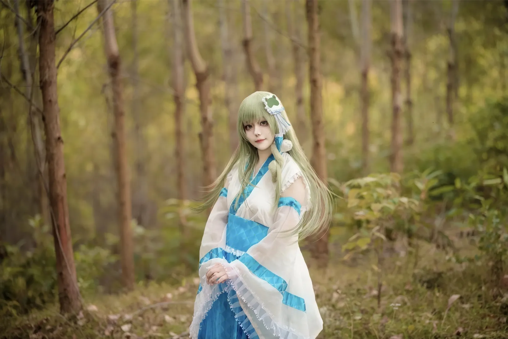 东方Project, 东风谷早苗cos, cosplay摄影, 外景正片, 东方风神录 - 第12张