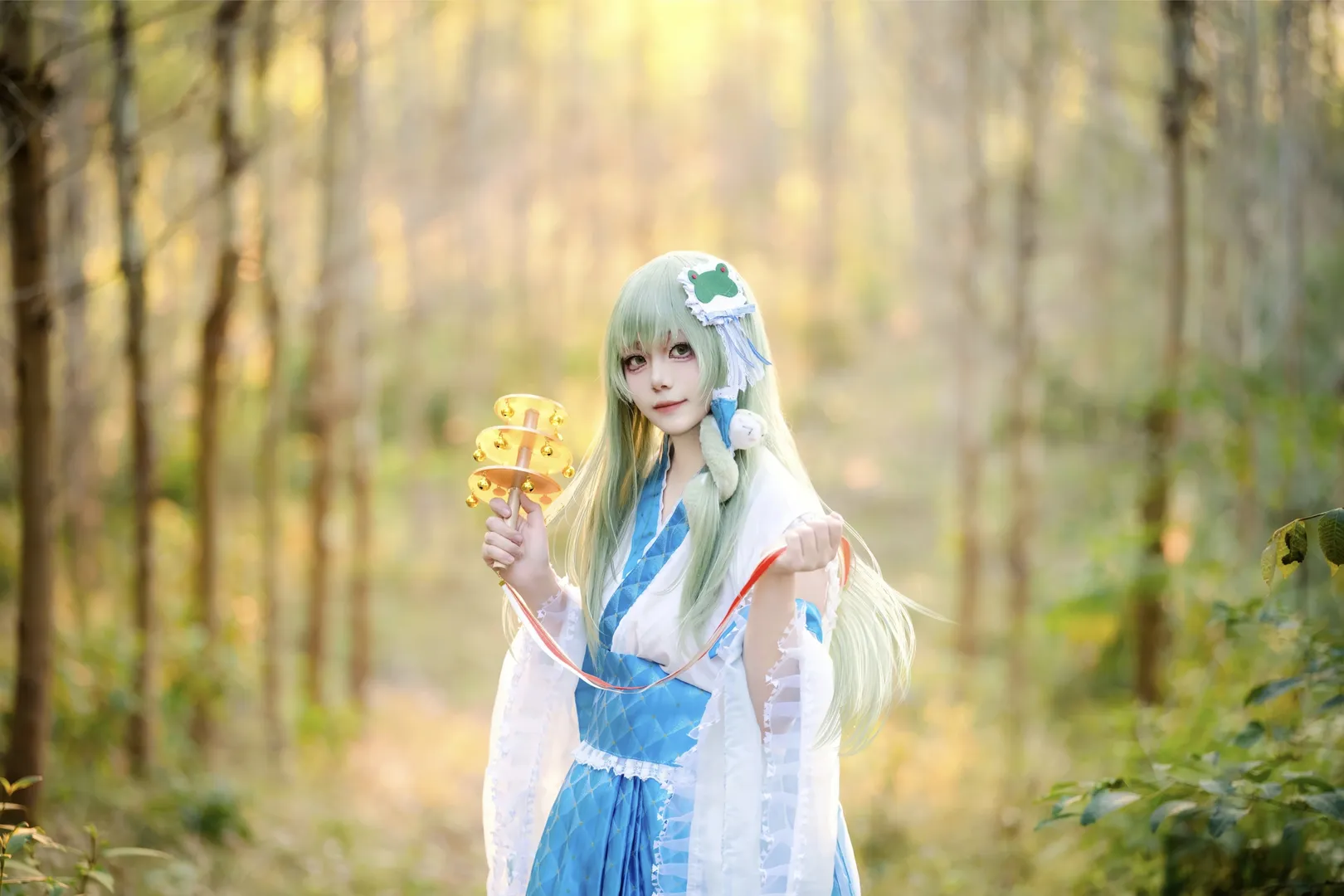 东方Project, 东风谷早苗cos, cosplay摄影, 外景正片, 东方风神录 - 第2张