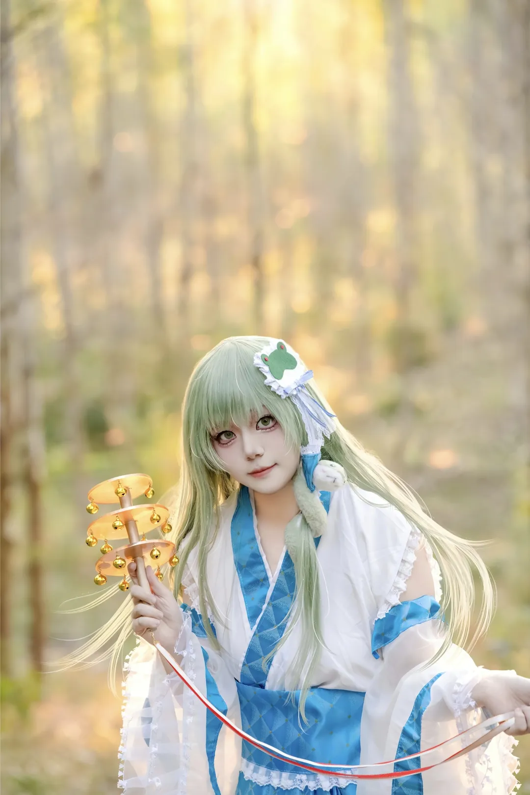 东方Project, 东风谷早苗cos, cosplay摄影, 外景正片, 东方风神录 - 第3张