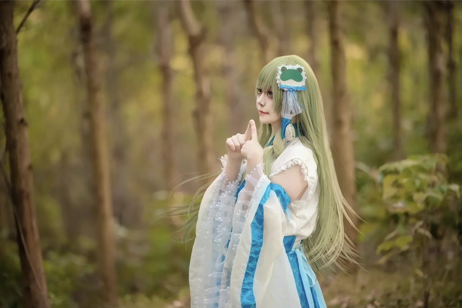 东方Project, 东风谷早苗cos, cosplay摄影, 外景正片, 东方风神录 - 第7张