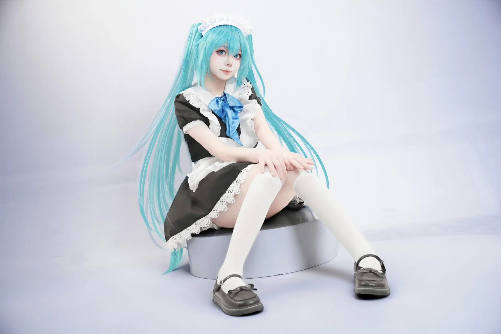女仆装, 二次元cosplay, 初音未来cos, 白棚摄影, Vocaloid - 第2张