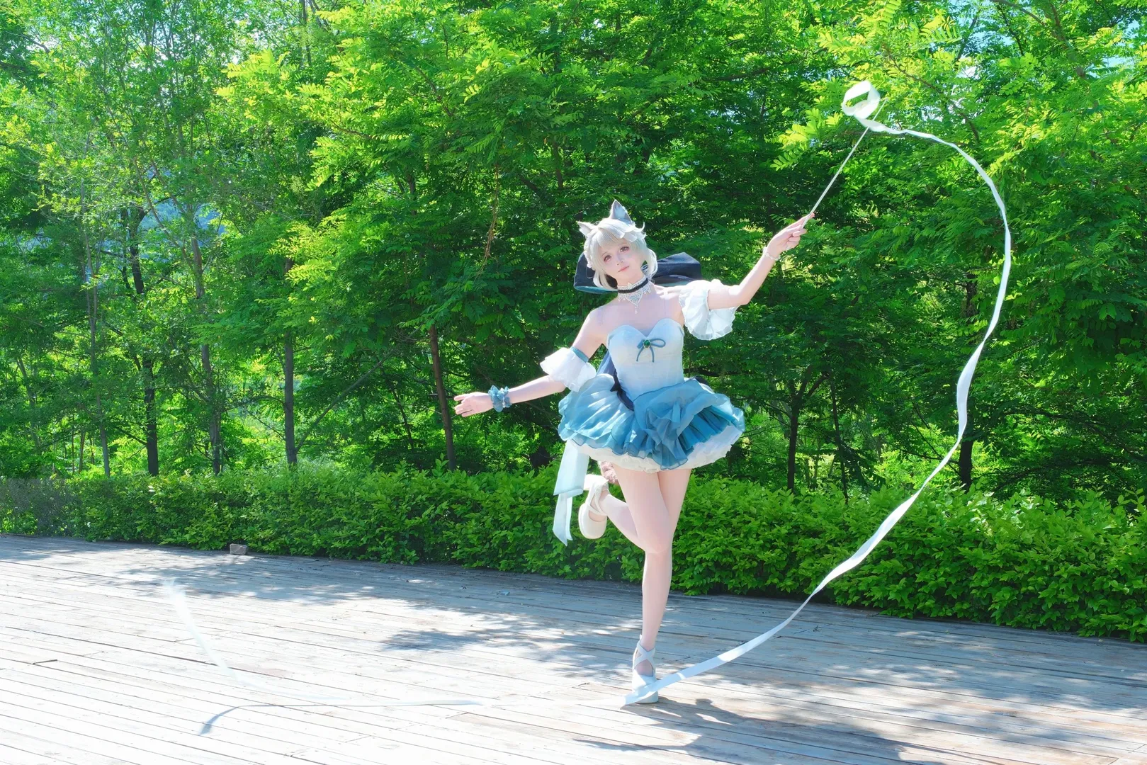 原神, 二次元少女, 琳妮特cos, 户外摄影, cosplay日常