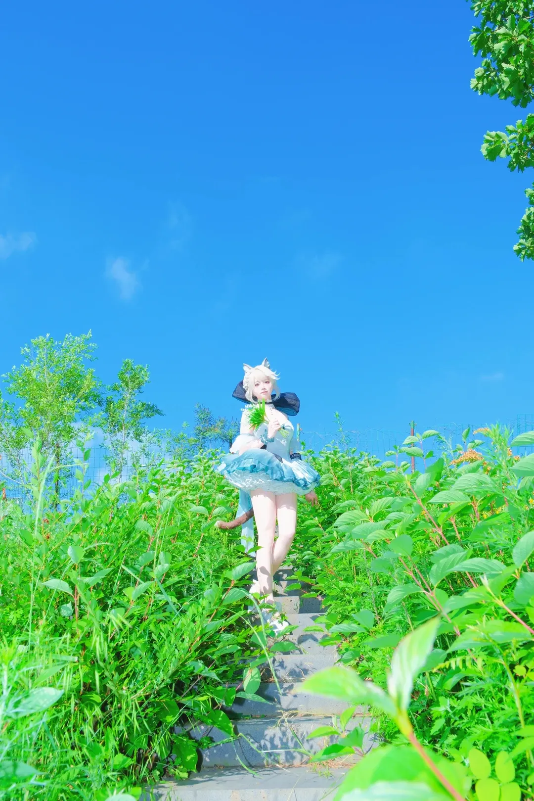 二次元, 琳妮特cos, 氛围感摄影, 夏日花海, 少女风 - 第5张