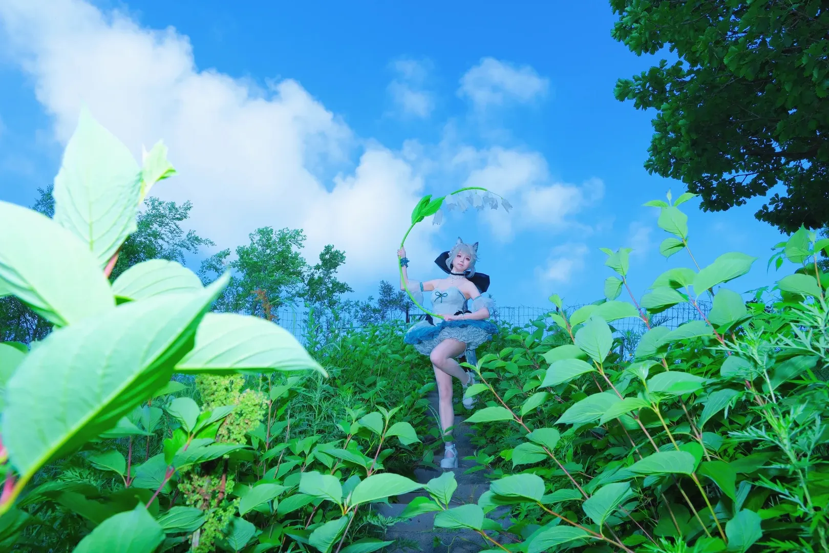 二次元, 琳妮特cos, 氛围感摄影, 夏日花海, 少女风 - 第8张
