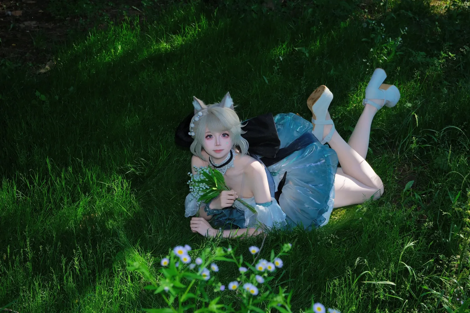 原神, キャラクター再現, 森林写真, リネット コスプレ, スズラン舞曲 - 3枚目