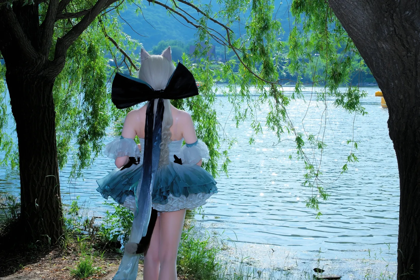 原神, 琳妮特cos, 二次元cosplay, 鈴蘭舞曲, 河邊攝影 - 第5張