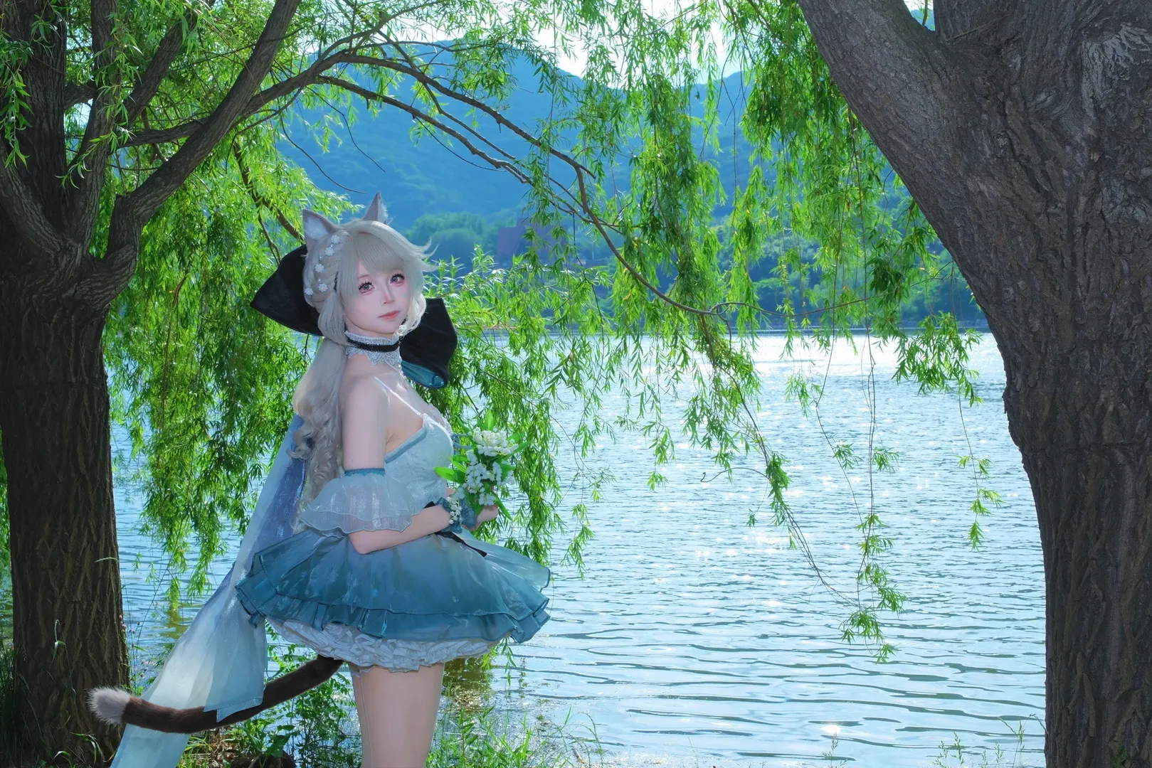 原神, 琳妮特cos, 二次元cosplay, 鈴蘭舞曲, 河邊攝影 - 第6張