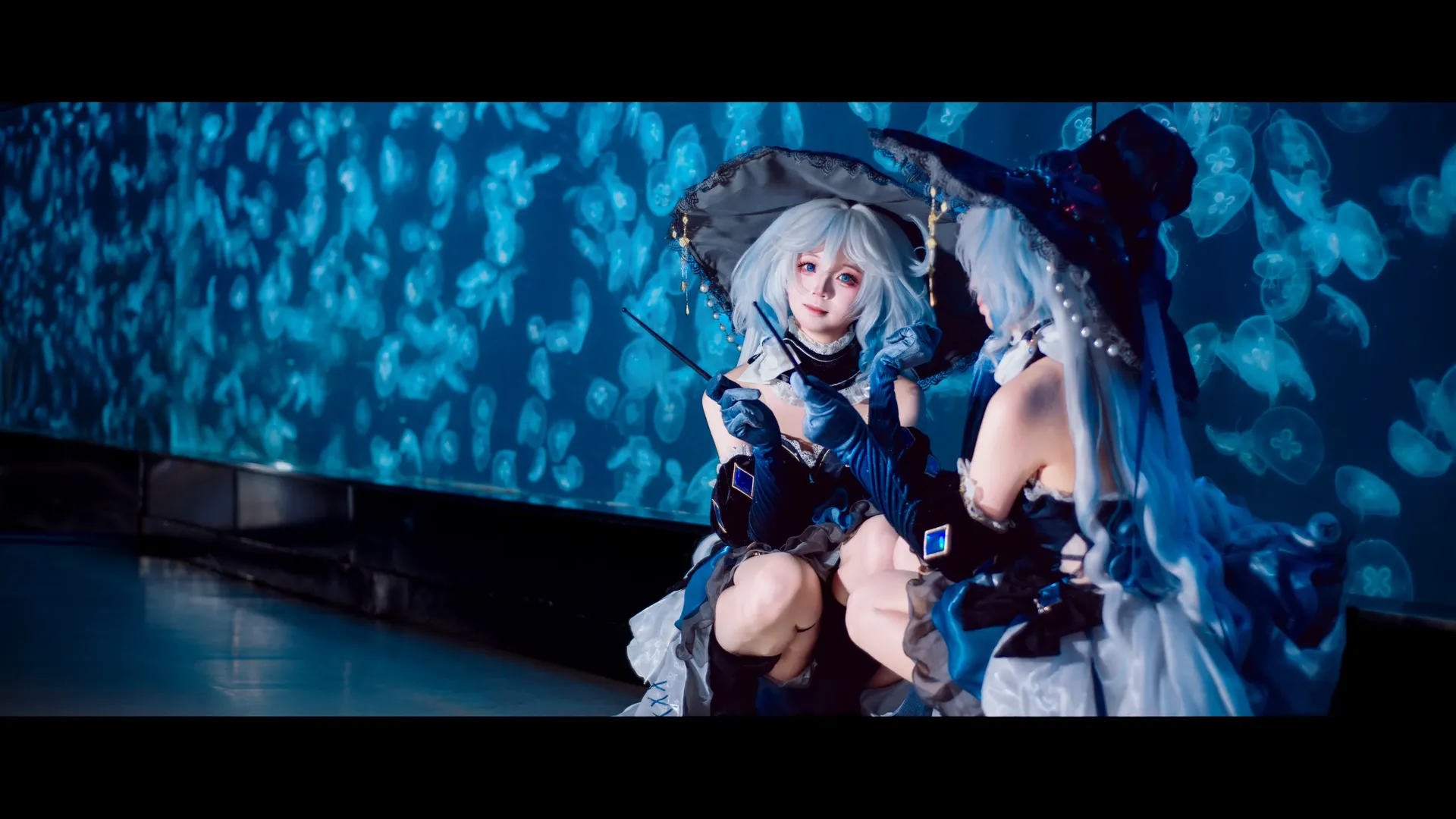 原神, cosplay, 芙宁娜cos, 二次元角色扮演, 水族馆摄影 - 第4张