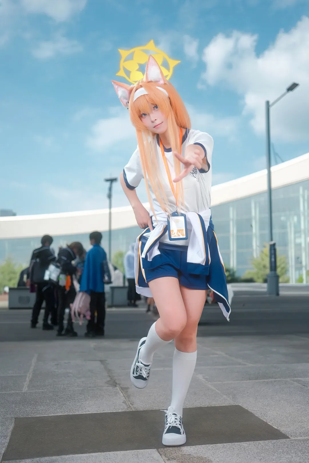 cosplay, Blue Archive, Outdoor photography, Convention photos, Iochi Mari cosplay