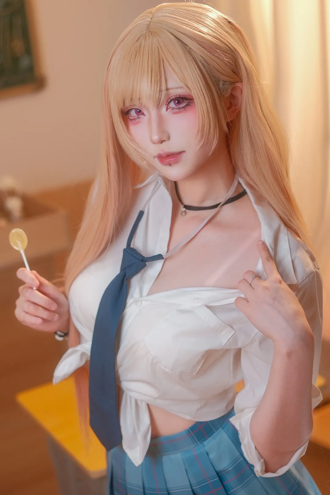 cosplay日常, 喜多川海梦cos, 更衣人偶坠入爱河, 二次元仿妆, 校服穿搭 - 第1张