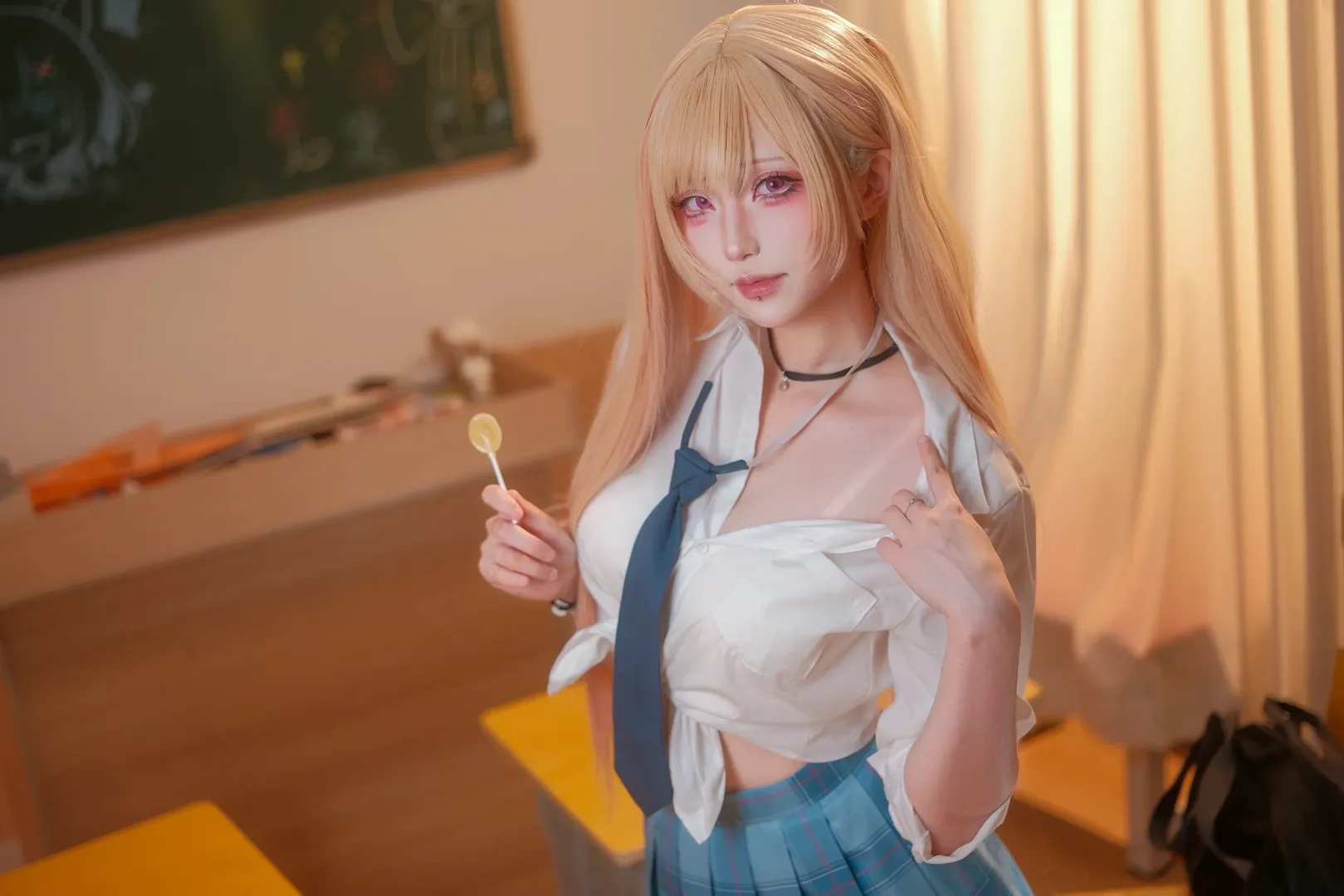 cosplay日常, 喜多川海梦cos, 更衣人偶坠入爱河, 二次元仿妆, 校服穿搭