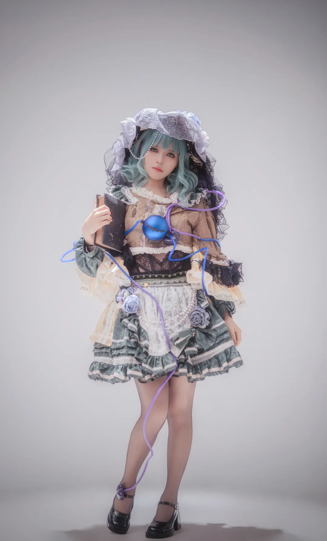 角色还原, 东方, 古明地恋cos, Lolita裙装, 影棚拍摄 - 第4张