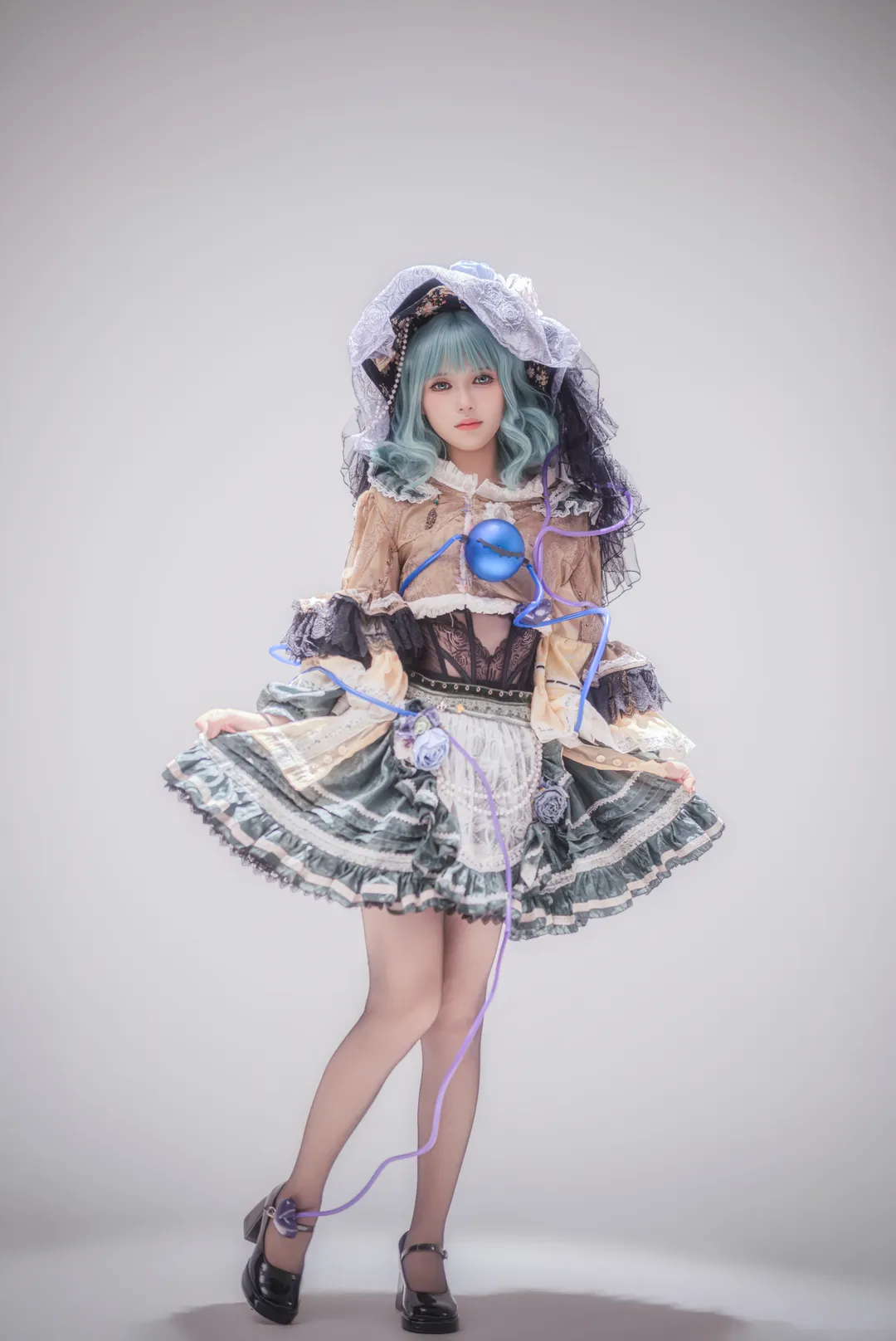 角色还原, 东方, 古明地恋cos, Lolita裙装, 影棚拍摄 - 第5张