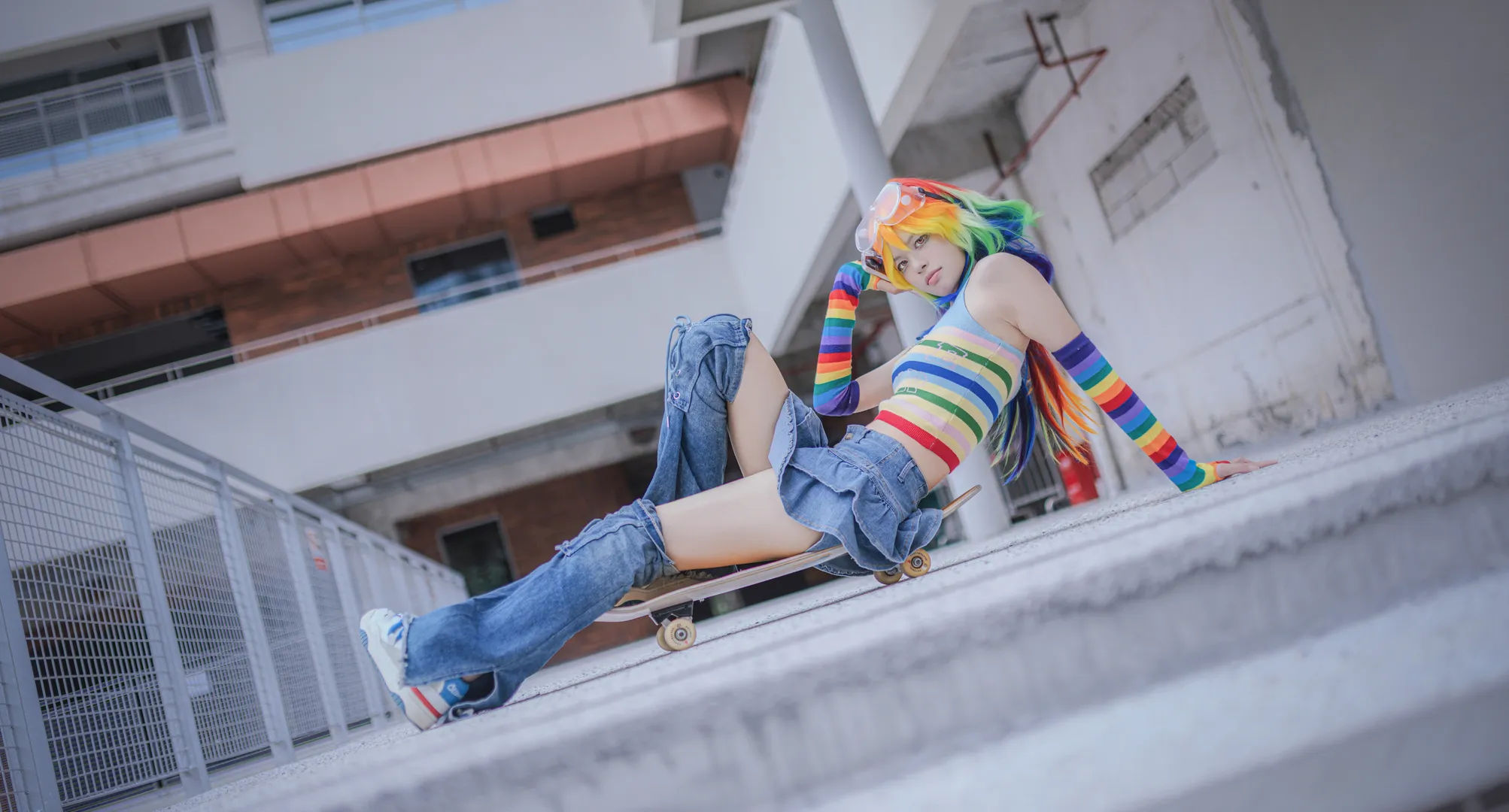 二次元摄影, 小马宝莉, 云宝黛西cos, 拟人cosplay, 滑板少女 - 第3张
