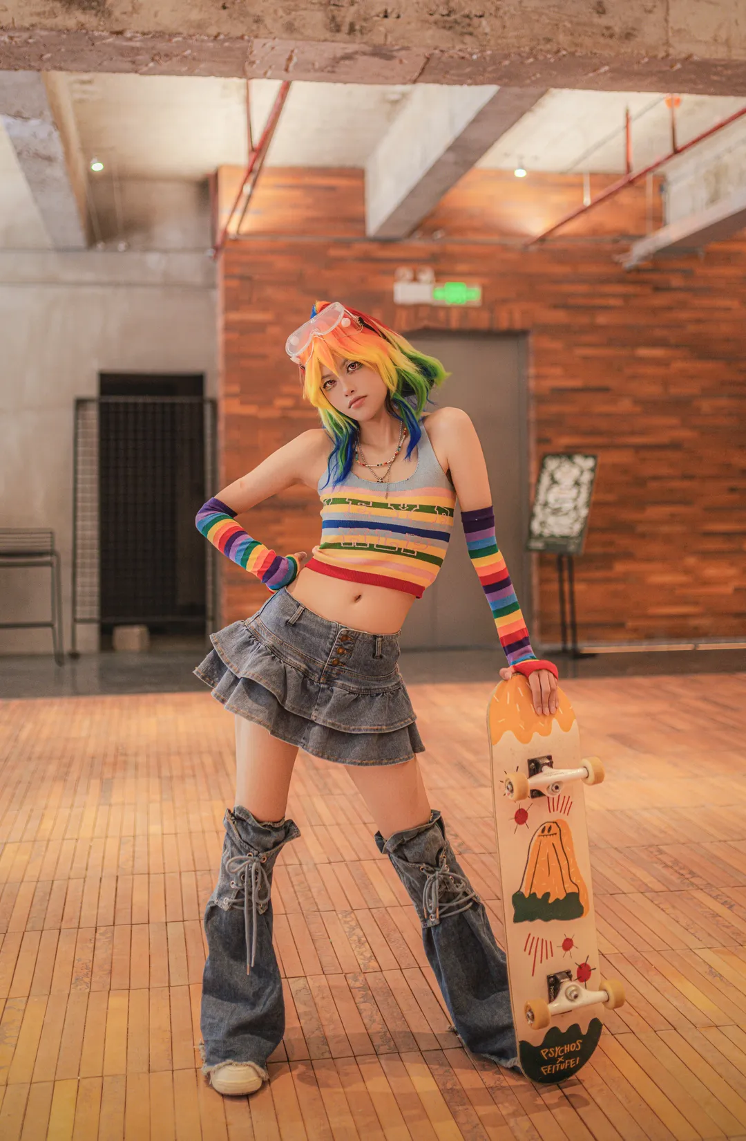 二次元摄影, 小马宝莉, 云宝黛西cos, 拟人cosplay, 滑板少女 - 第5张