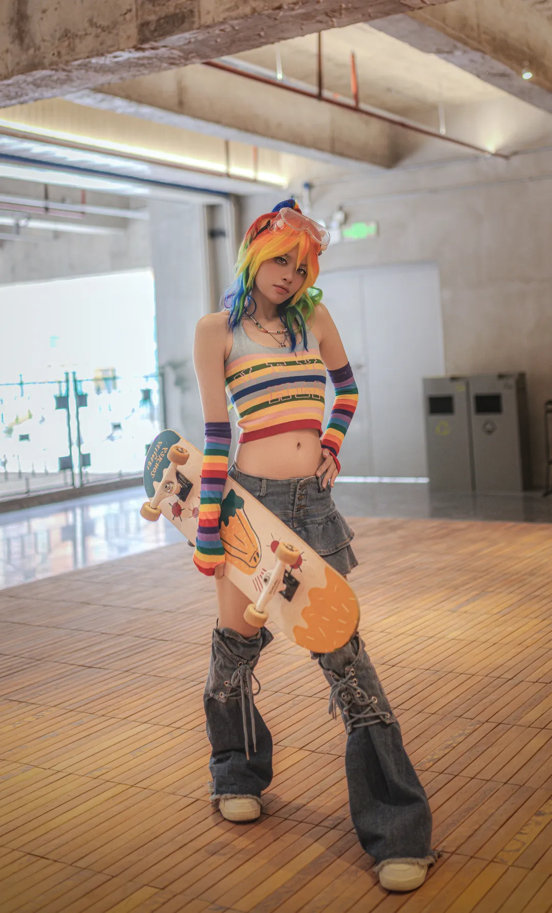二次元摄影, 小马宝莉, 云宝黛西cos, 拟人cosplay, 滑板少女 - 第6张