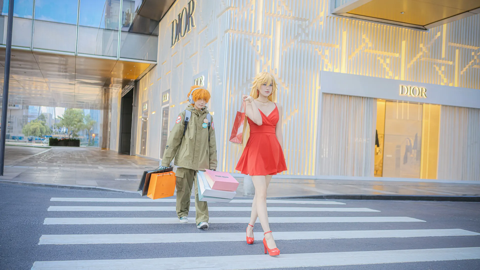屋外コスプレ, コスプレ撮影, 日常コーデ, パンティ&ストッキングwithガーターベルト, パンティ&ストッキングwithガーターベルト コスプレ - 2枚目