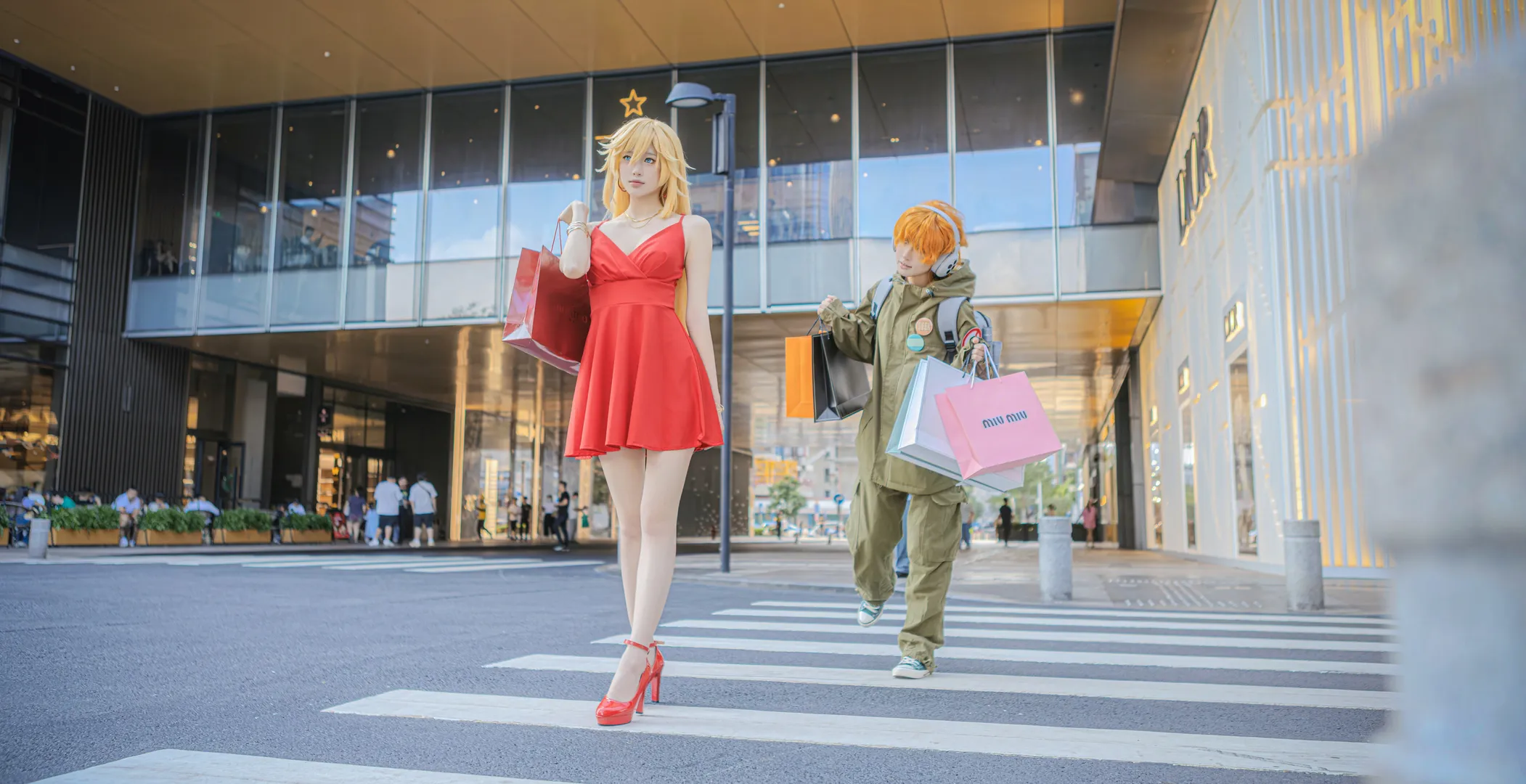 屋外コスプレ, コスプレ撮影, 日常コーデ, パンティ&ストッキングwithガーターベルト, パンティ&ストッキングwithガーターベルト コスプレ