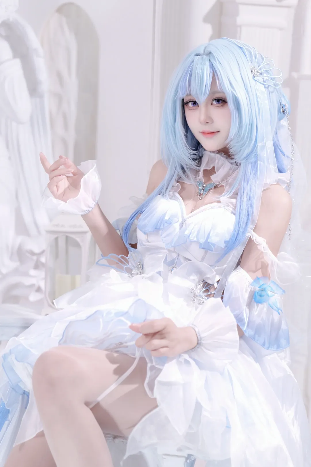 鳴潮, 守岸人cos, 花嫁, 月潮星紗, 悠窩窩 - 第3張