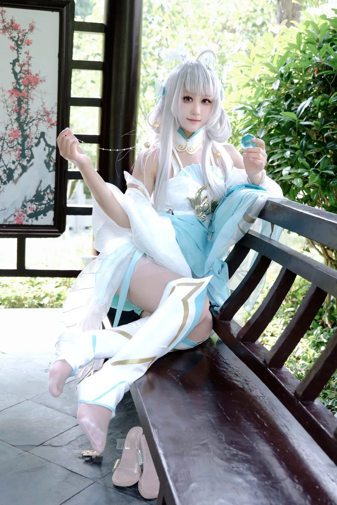 オナー・オブ・キングス, 二次元コスプレ, 西施コスプレ, 游龍清影, 園博園で写真撮影 - 2枚目