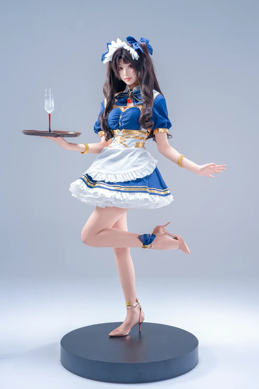 Fate/Grand Order, イシュタルコスプレ, 白ホリ撮影, メイド服コスプレ, 弓イシュ