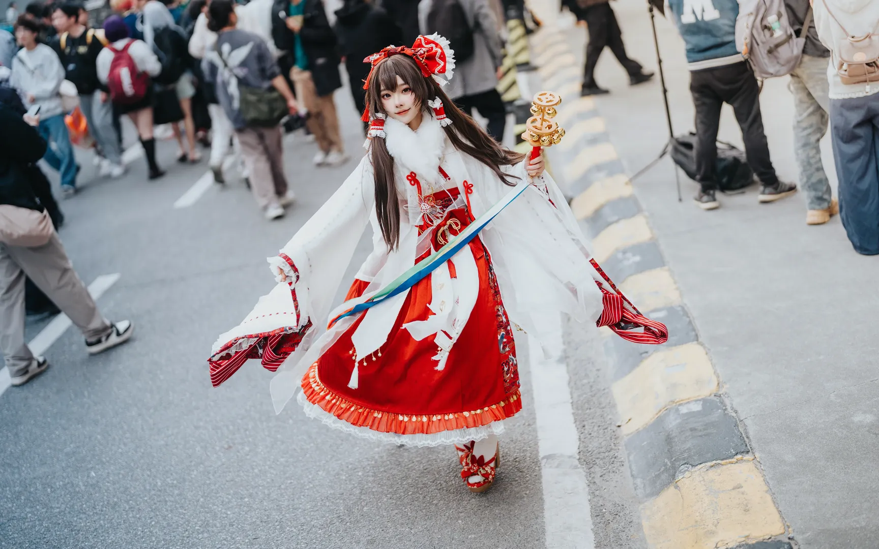 东方project, 萤火虫漫展, 广州漫展, 灵梦cos, 巫女装 - 第5张