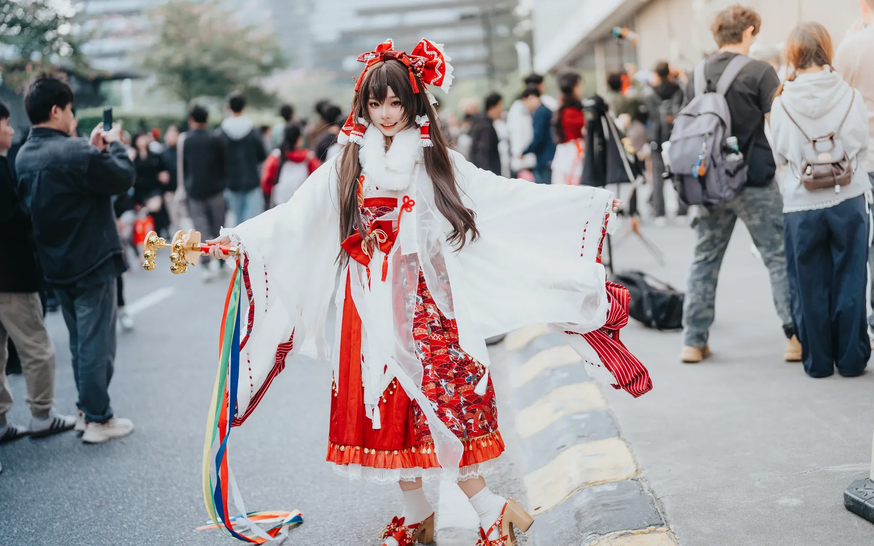 东方project, 萤火虫漫展, 广州漫展, 灵梦cos, 巫女装 - 第6张