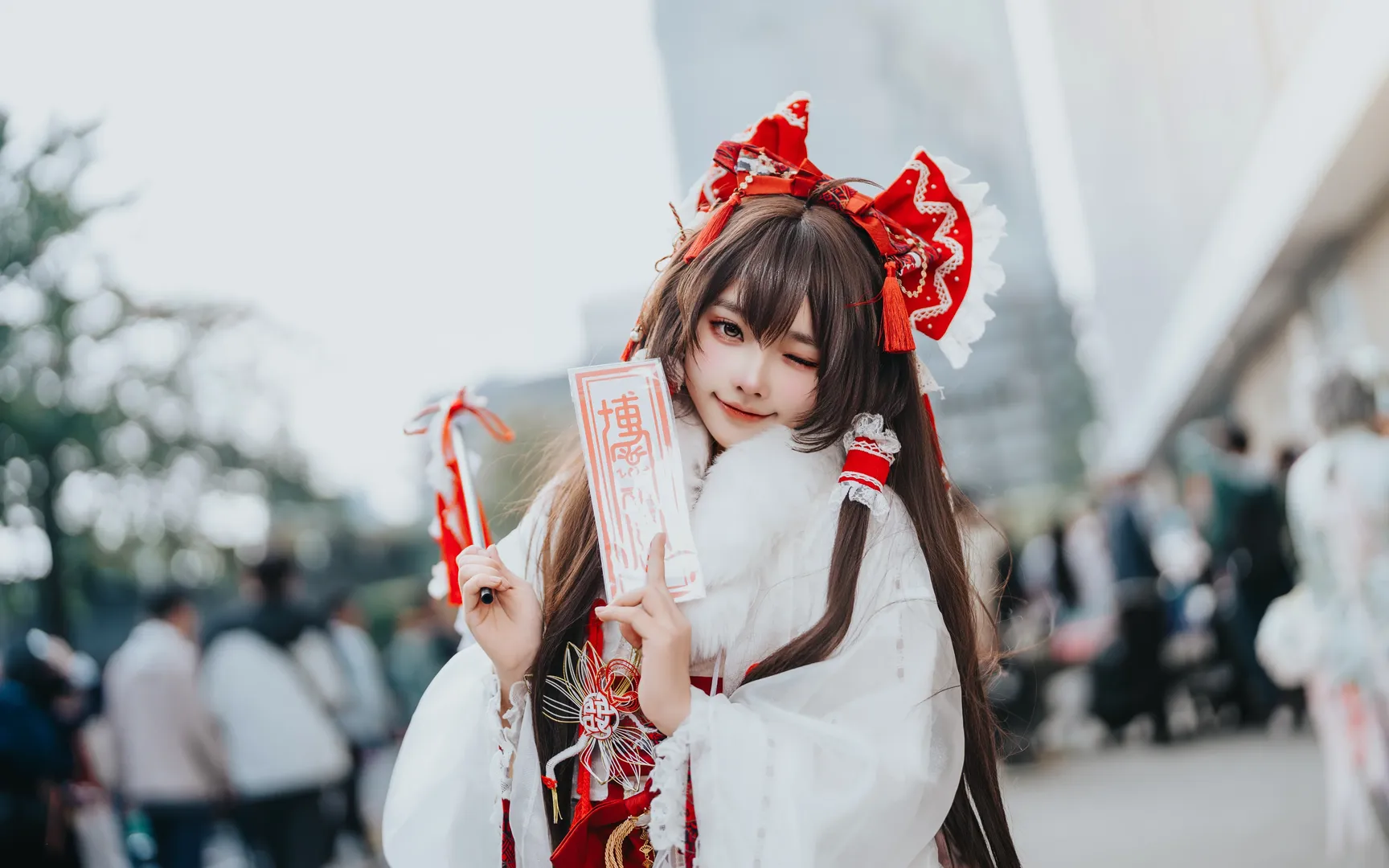 东方project, 萤火虫漫展, 广州漫展, 灵梦cos, 巫女装 - 第8张