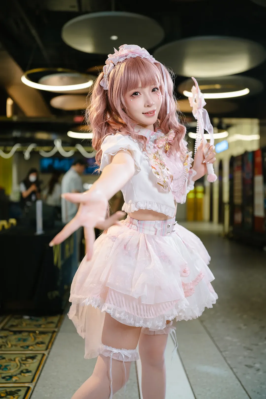 漫展返图, 唯卓仕, 魔法少女风cos, 粉白穿搭, 摄影器材分享