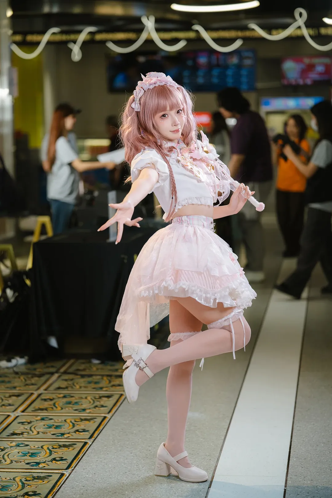 漫展返图, 唯卓仕, 魔法少女风cos, 粉白穿搭, 摄影器材分享 - 第3张