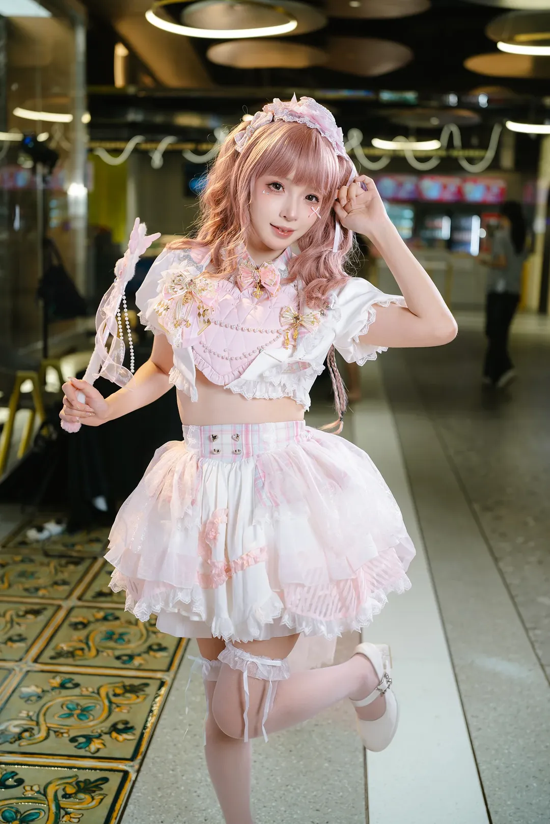 漫展返图, 唯卓仕, 魔法少女风cos, 粉白穿搭, 摄影器材分享 - 第7张